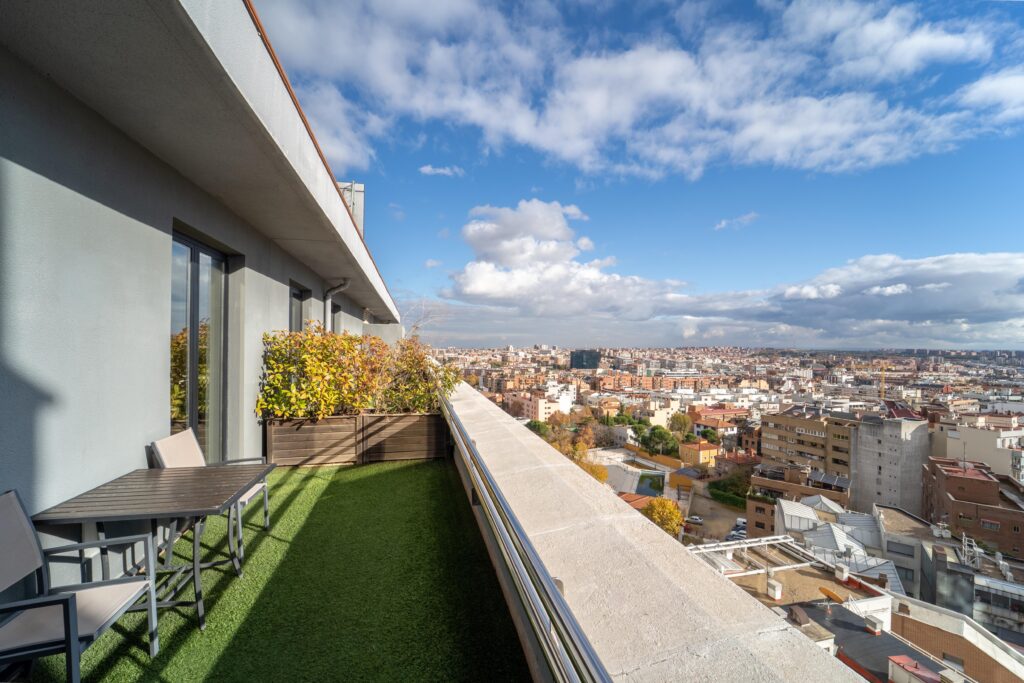 Vista de la terraza del Hotel Abba Madrid